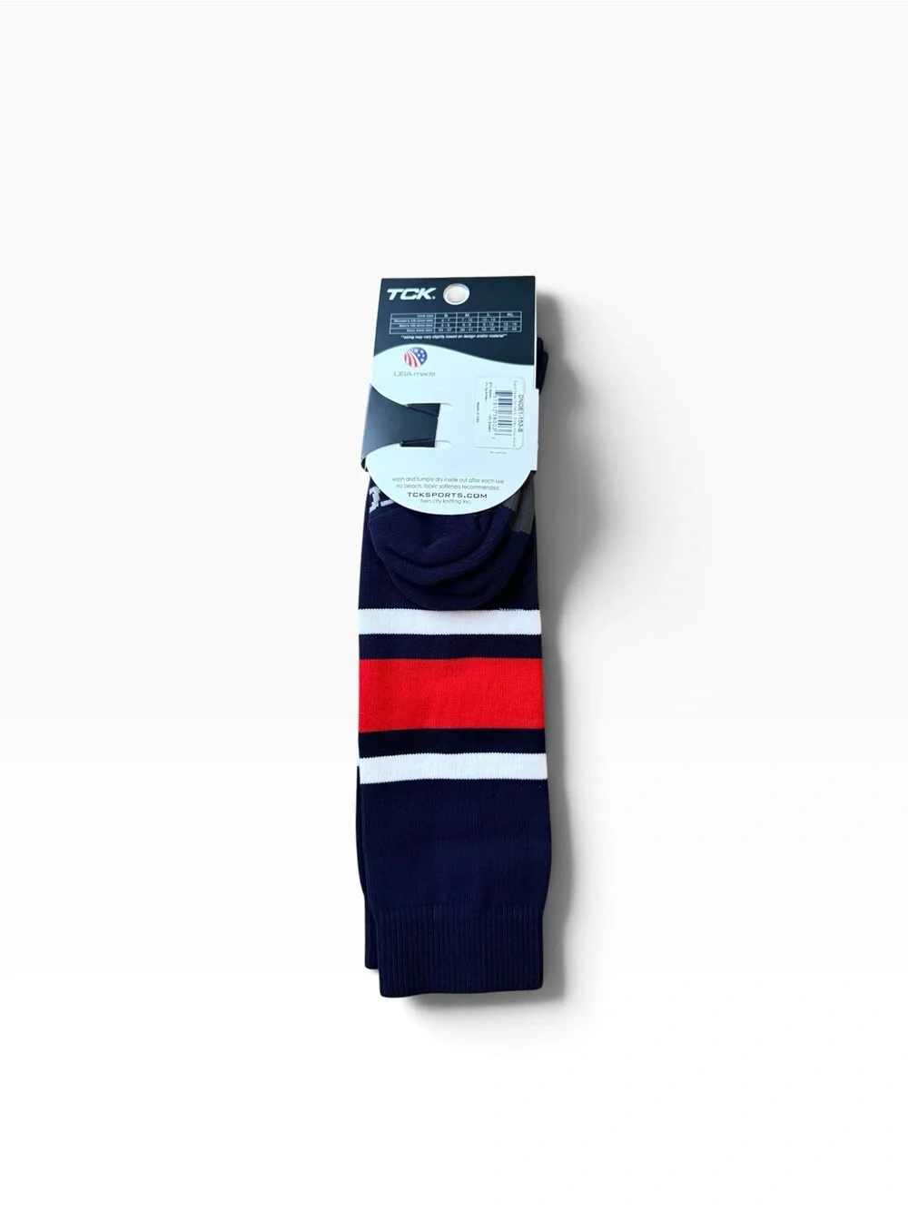 TCK Dugout Series OTC Baseball Softball Socks Navy White Scarlet Small NWT USA